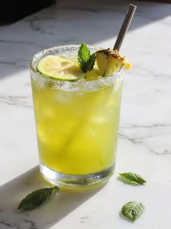 nutritious hydrating vitamin rich pineapple cocktail