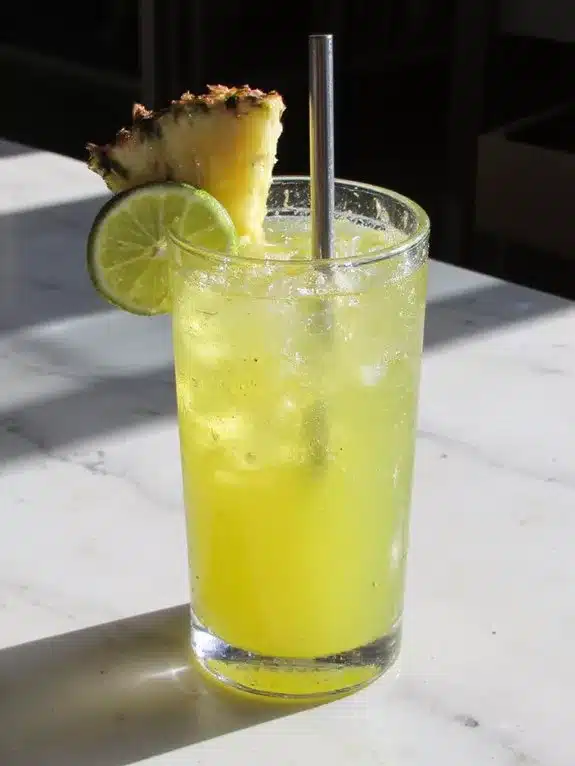 perfectly ripened large clear cubes vigorously shaken smoothly strained