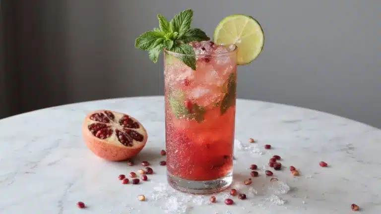 refreshing non alcoholic pomegranate cocktail recipe