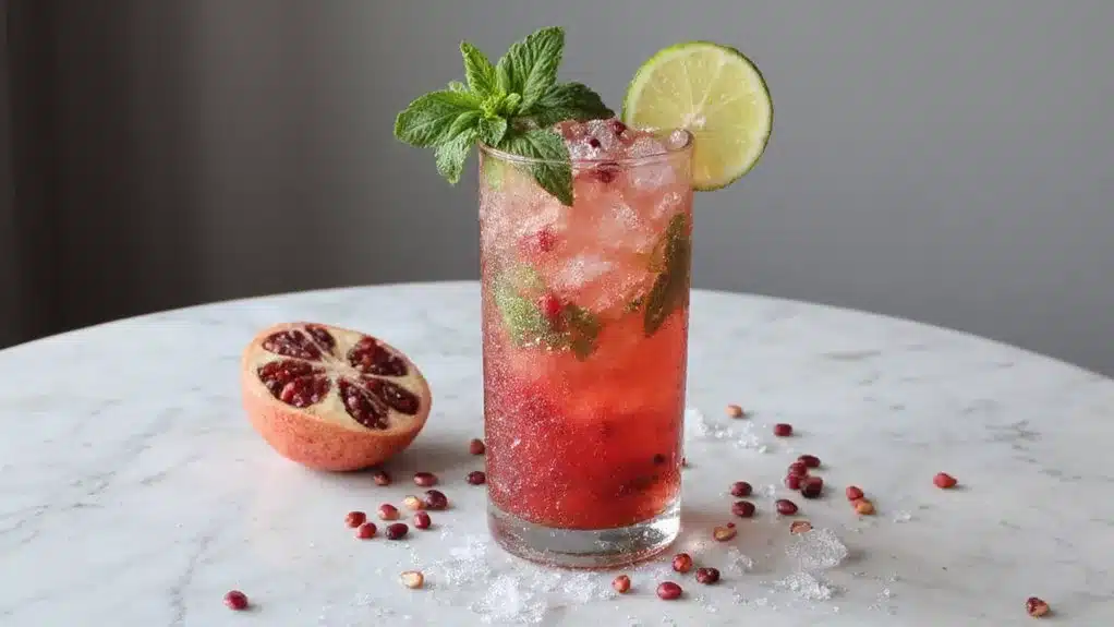 refreshing non alcoholic pomegranate cocktail recipe