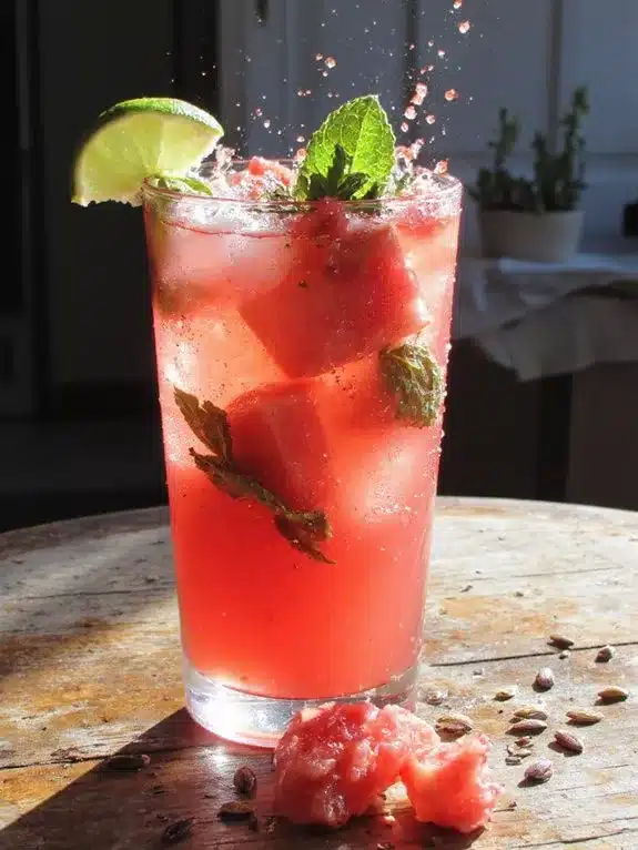 refreshing vibrant cooling watermelon summer drink