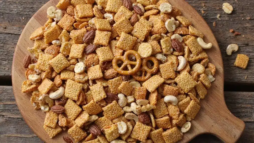 savory crunchy snack mix recipe