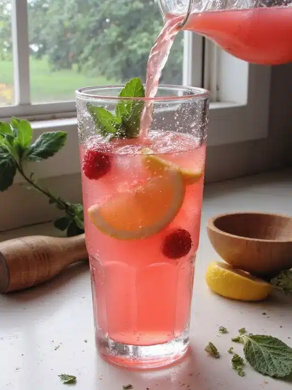 silky smooth berry lemonade refreshment