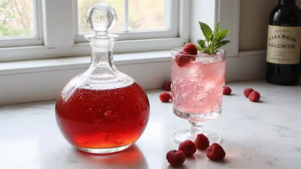 simple homemade raspberry beverage