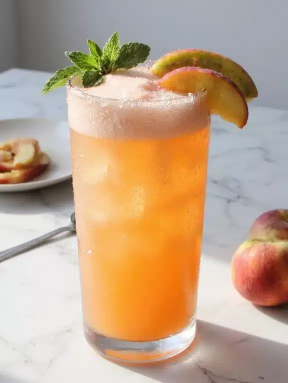 smooth effervescent peach nectar delight