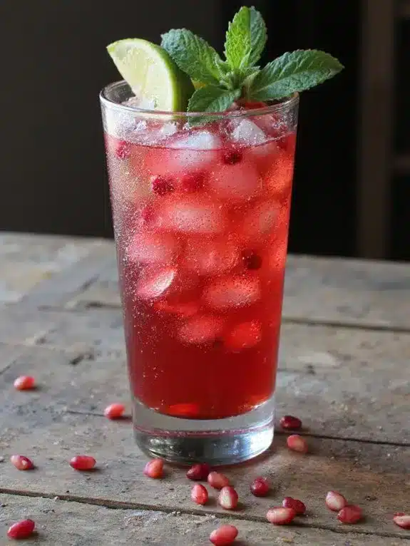 sophisticated non alcoholic wellness focused beverage