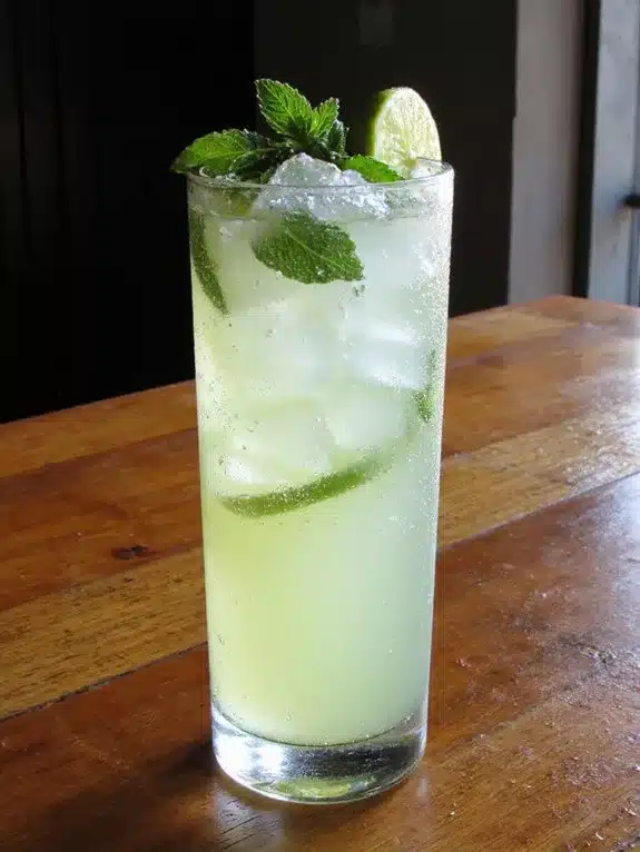 sophisticated vibrant invigorating alcohol free mocktail