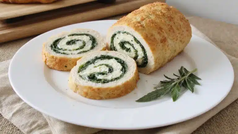 stuffed chicken rolled and baked