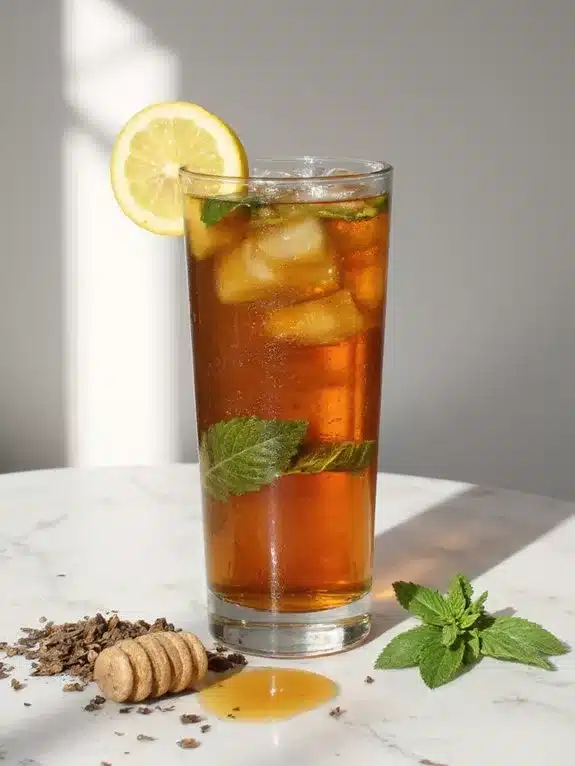 unsweetened iced tea s nutritional composition