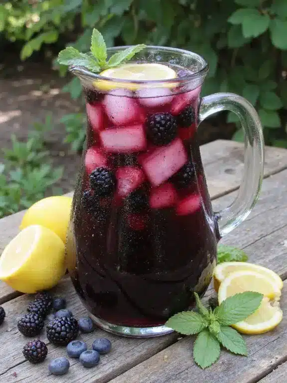 vibrant blackberry lemonade perfectly balanced drink