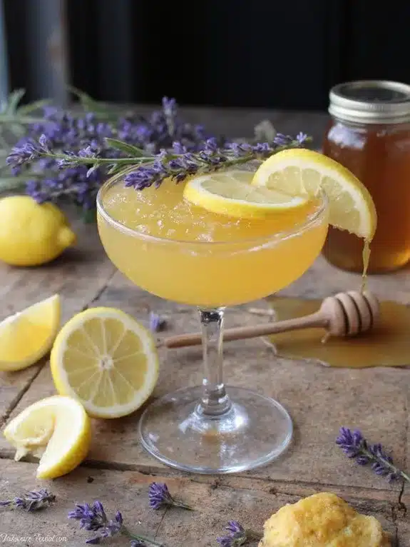 well chilled honey cocktail