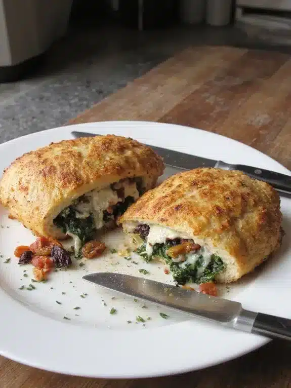 air fried stuffed chicken