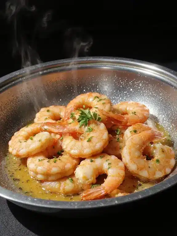 crispy buttery garlicky baked shrimp