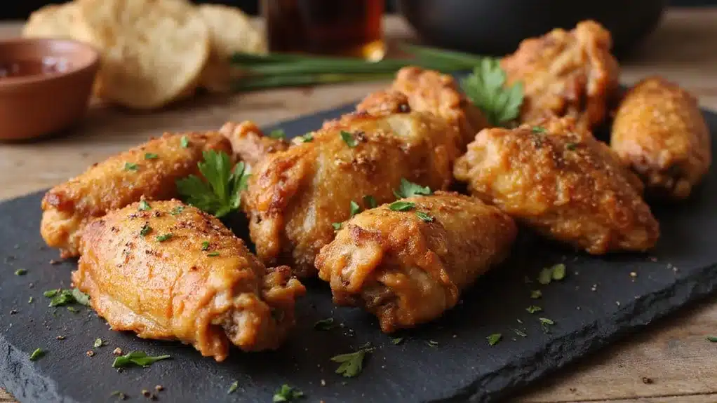 crispy flavorful air fried chicken wings