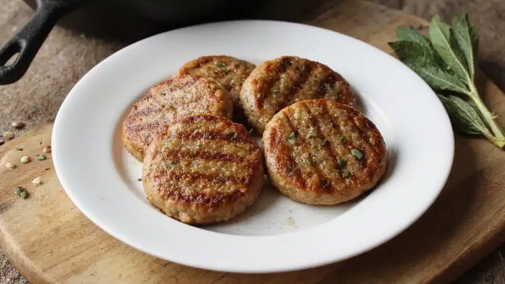 crispy flavorful sausage patties recipe