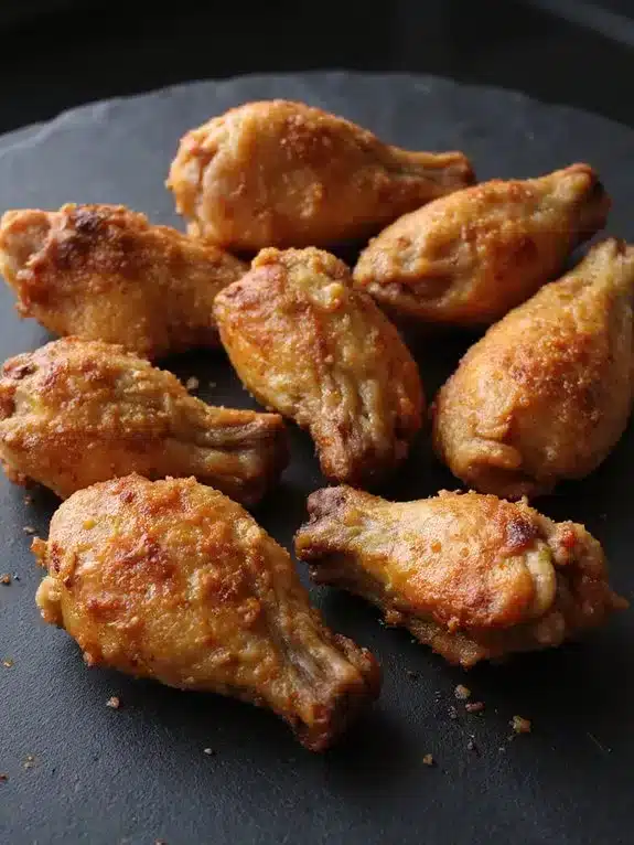 crispy juicy air fried chicken wings