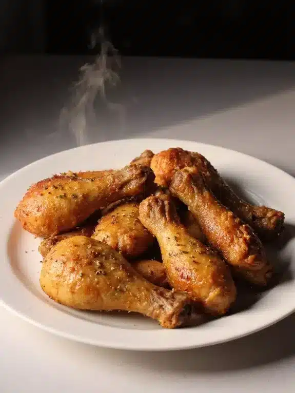 crispy tender air fried chicken drumsticks