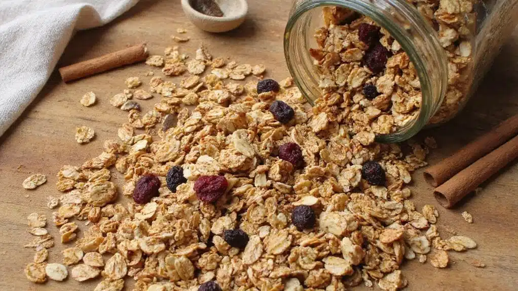 crunchy homemade healthy granola convenience