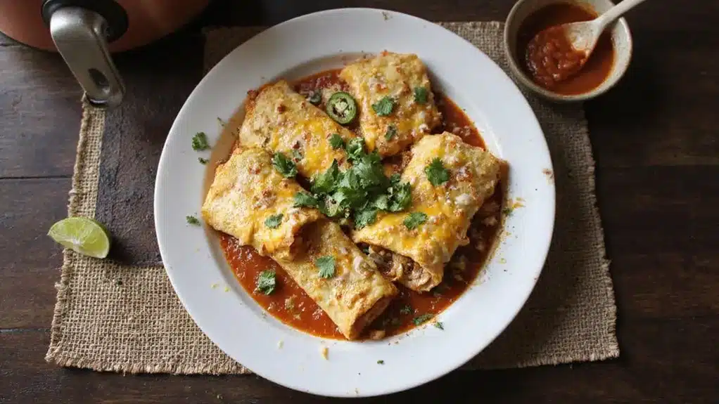 easy cheesy enchilada delight