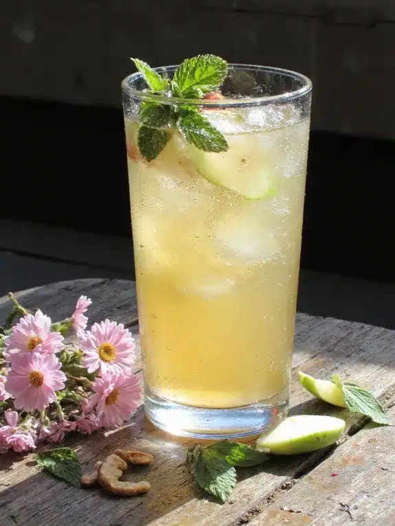 garden inspired non alcoholic celebratory refreshing delight