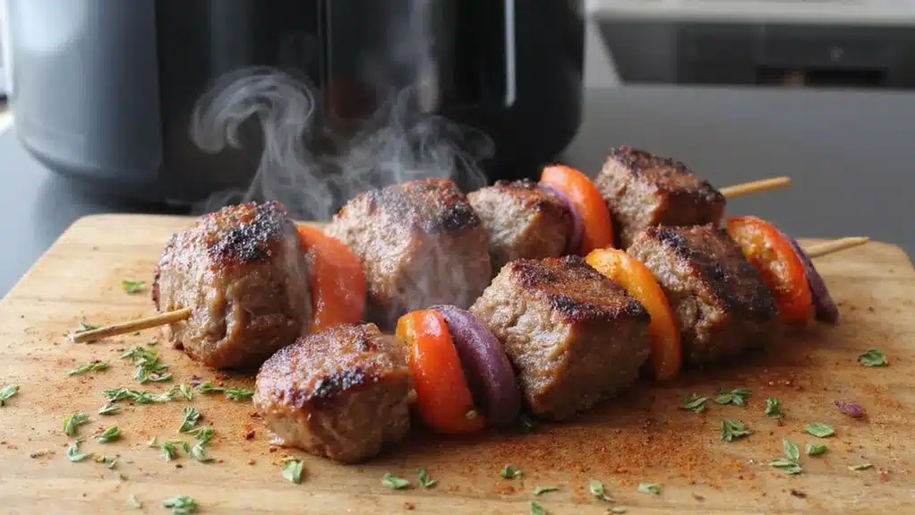 grilled beef skewers with air fryer
