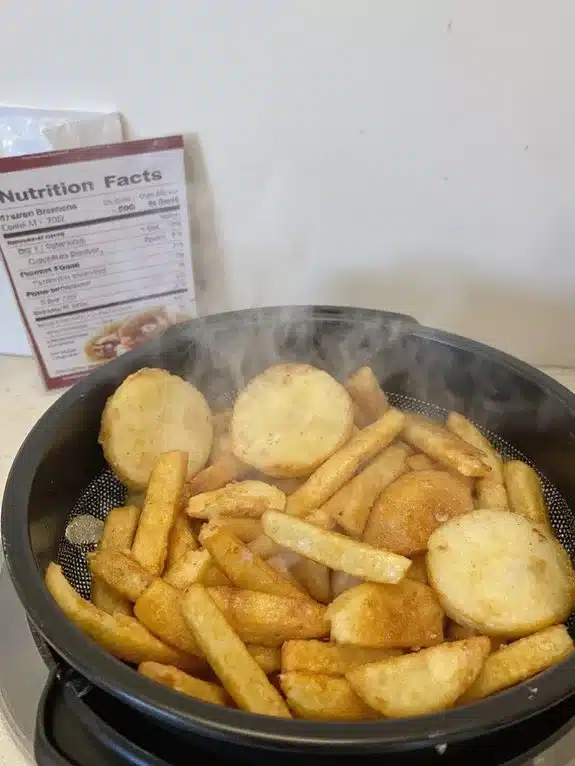 healthier air fried potato nutritional alternative
