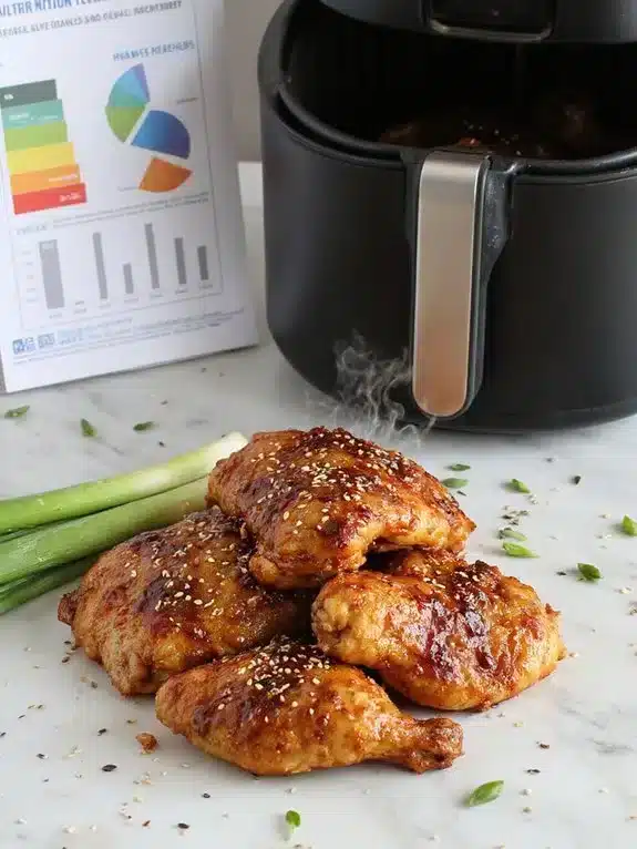 healthy nutritious protein rich air fried chicken