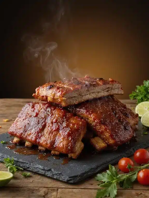 high protein moderate carb pork ribs