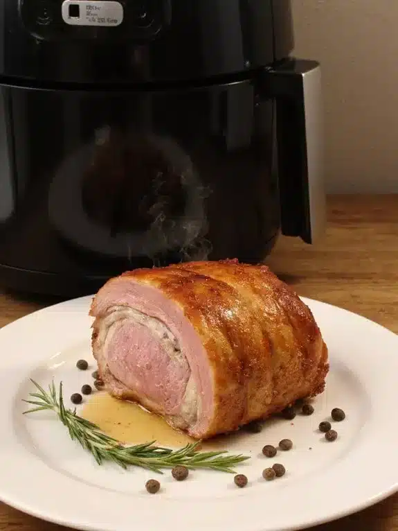 irresistible air fried honey mustard glazed gammon