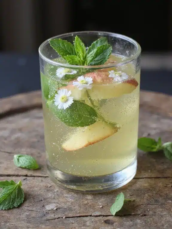 nutritional guide for apple elderflower mint sparkle