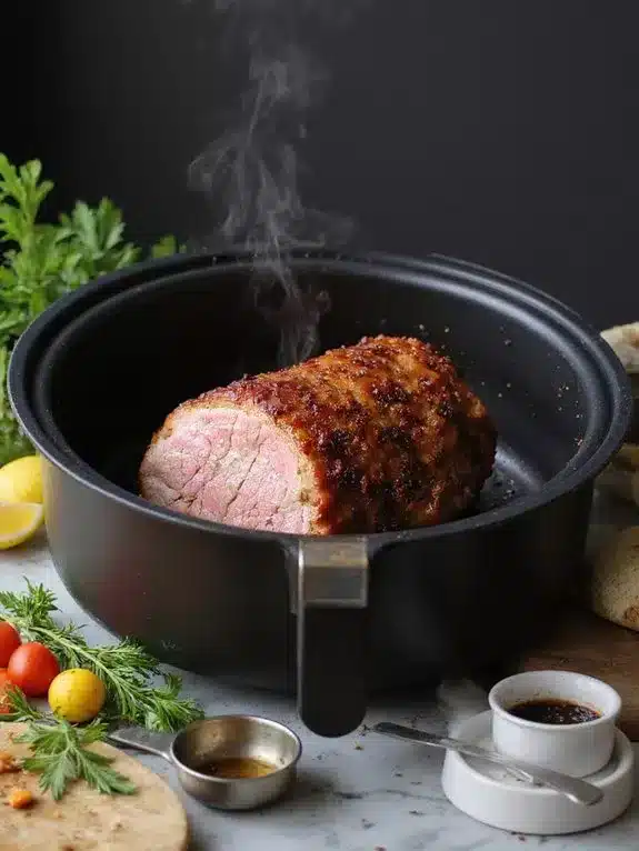 nutritious protein rich air fried gammon joint
