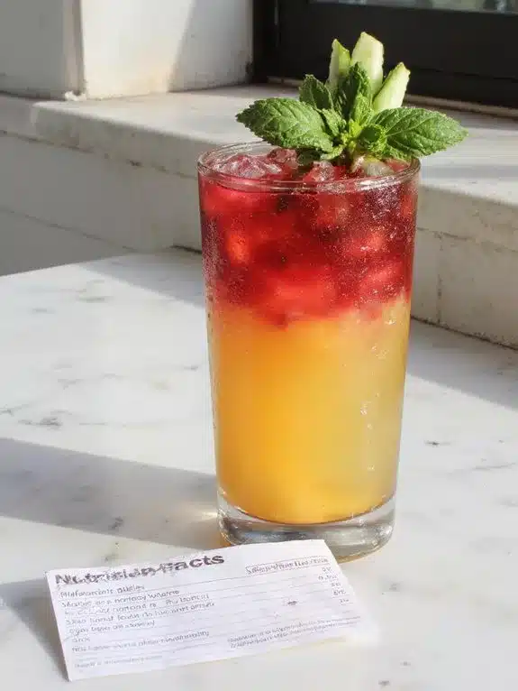 nutritious refreshing fruit infused ginger beverage