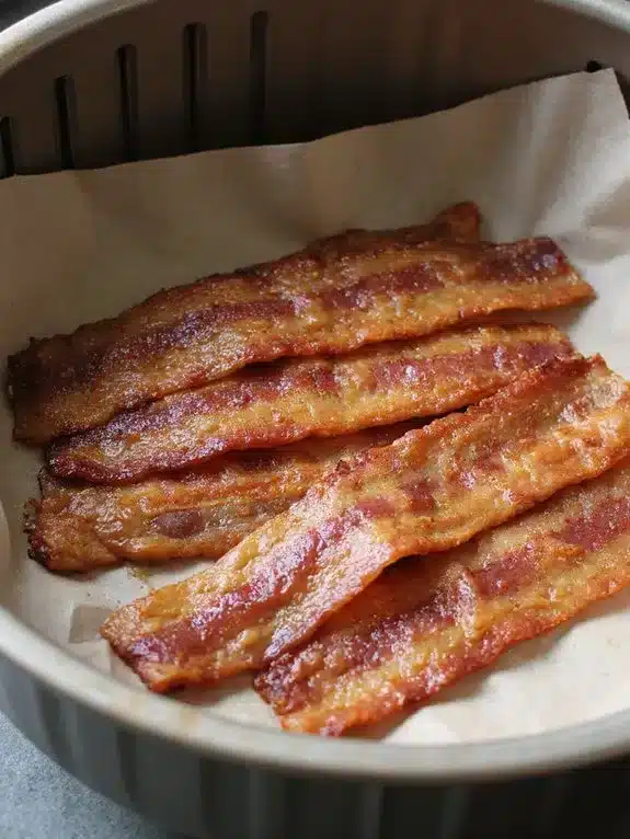 perfect air fryer bacon