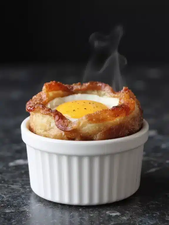 precision timing for bacon egg cups