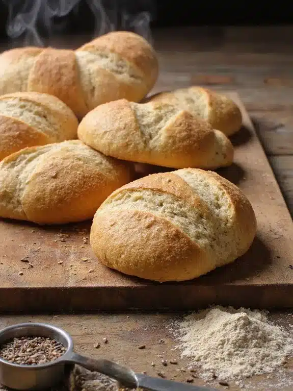 satisfying nutritious sourdough dinner rolls