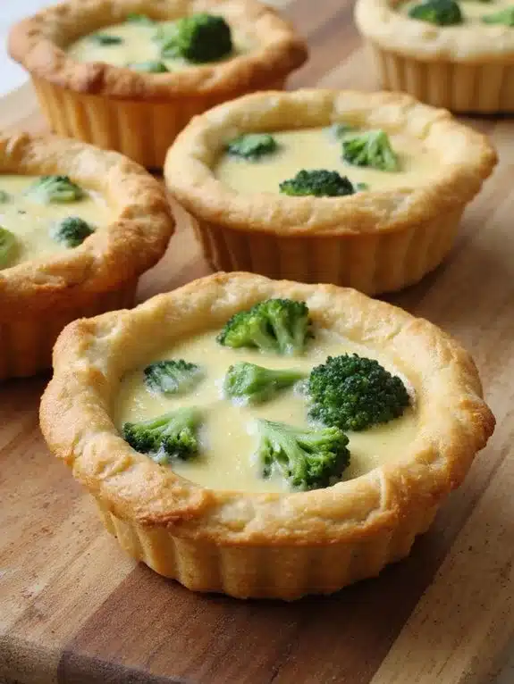 savory cheesy broccoli quiche cups