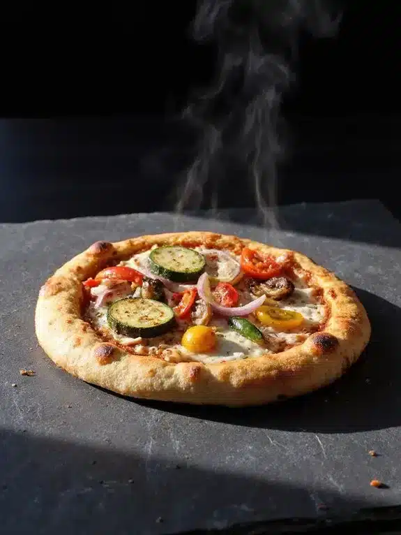 superhero vegetable pizza in air fryer