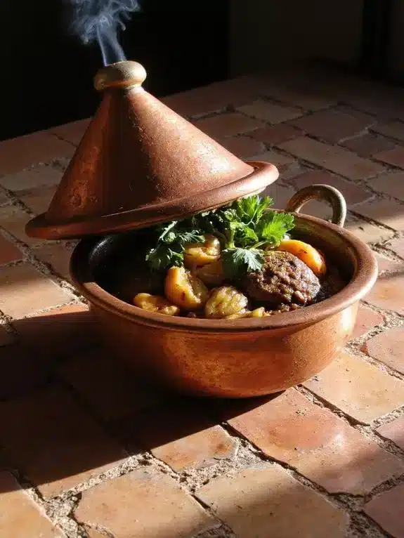 balanced nutritious moroccan lamb dish