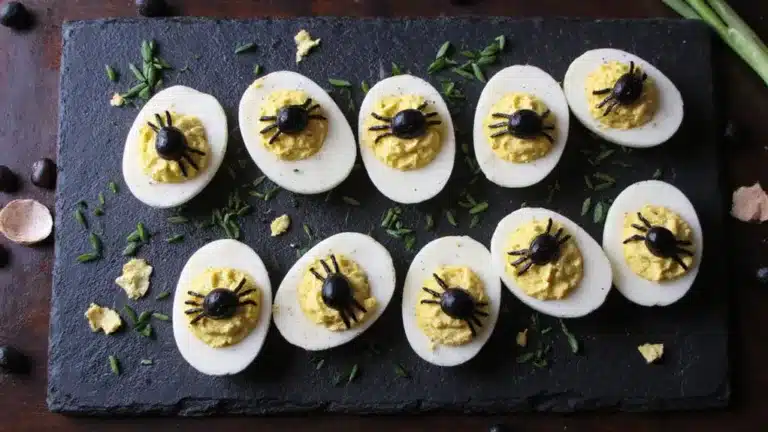 creepy crawly deviled egg delicacy