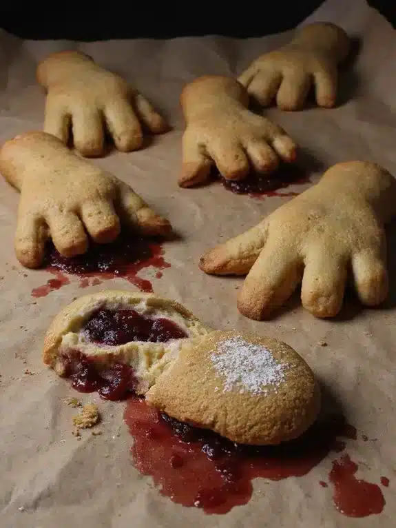 creepy delicious shortbread finger cookies