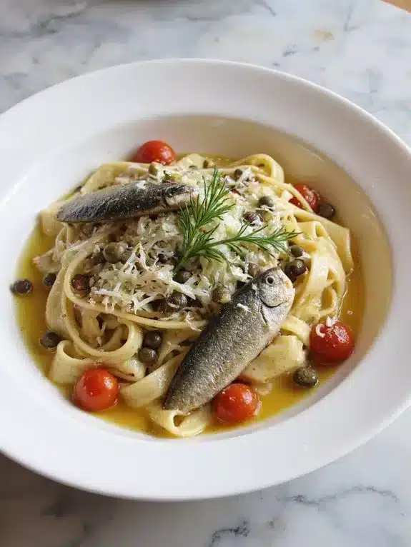 heart healthy mediterranean sardine pasta