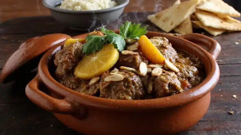 hearty aromatic moroccan lamb dish