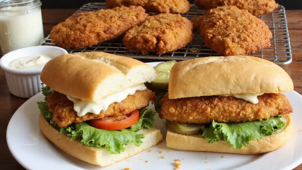 hearty flavorful cajun catfish sandwiches