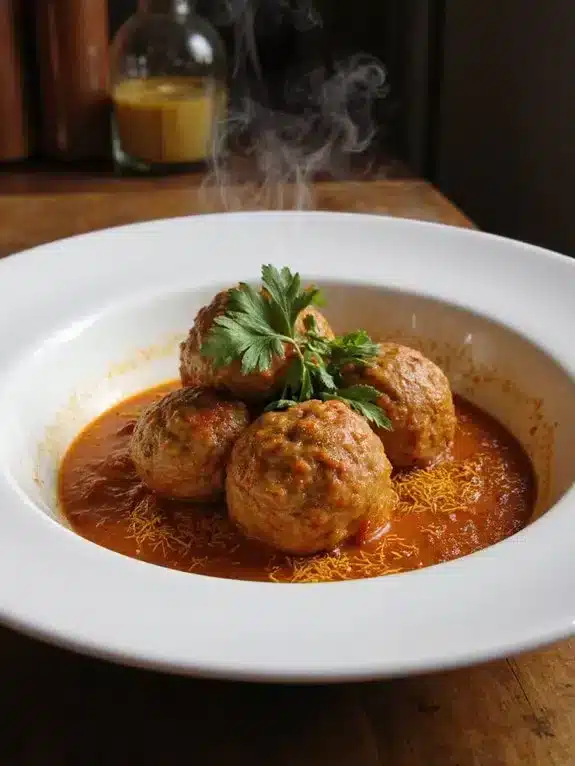 saffron infused tomato sauce comfort food delight