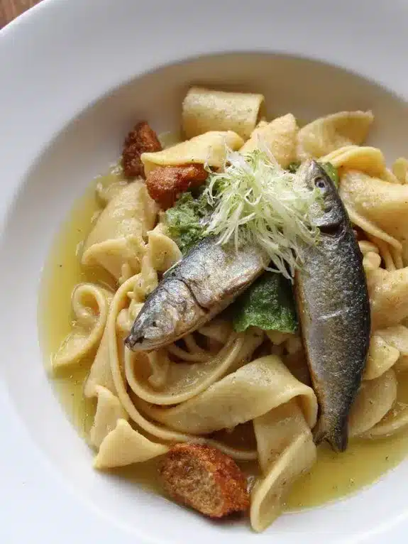 sardine pasta flavor layering techniques