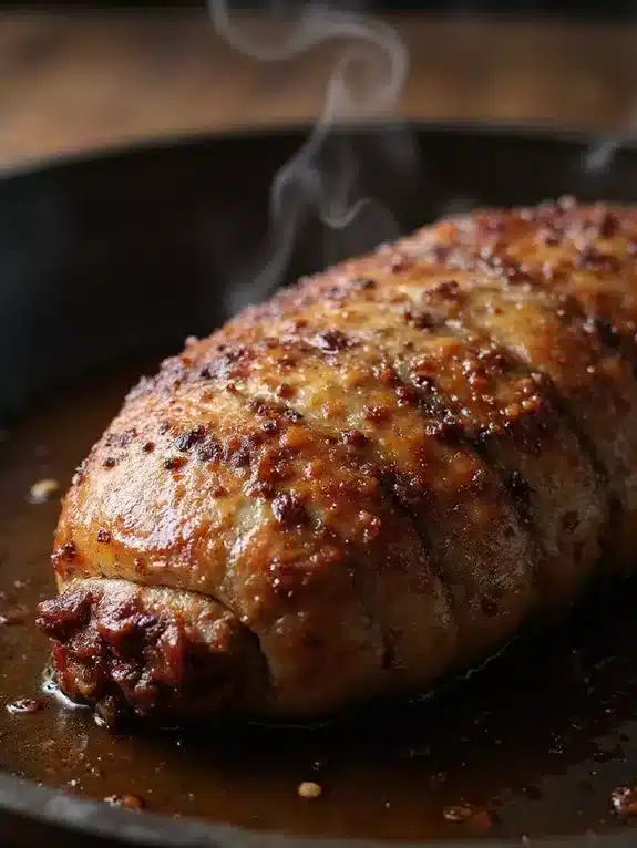 seasoned seared glazed roasted pork tenderloin