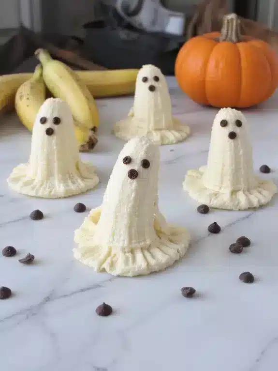 simple halloween banana ghosts