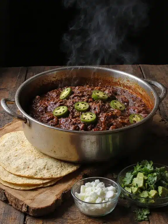 slow cooked tender flavorful taco filling