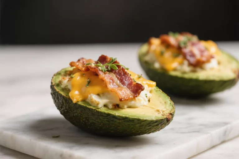 Low-Carb Bacon and Cheese Stuffed Avocados – A Quick, Satisfying Meal