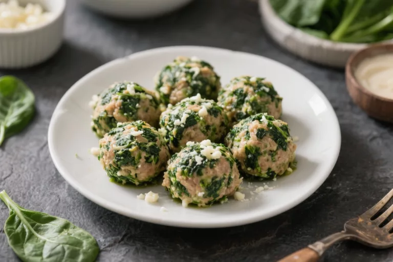 Keto Spinach and Cheese Meatballs – Comforting, Low-Carb, and Full of Flavor